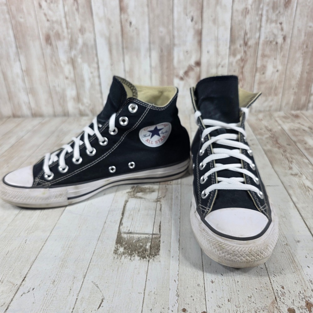 Converse Chuck Taylor All Star High Top Black Canvas Sneakers M9160 Womens 8.5 - Picture 7 of 8